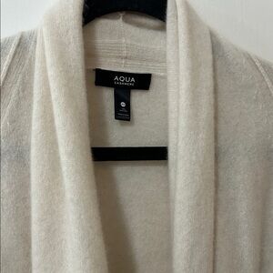 Aqua Cashmere Cream Cardigan